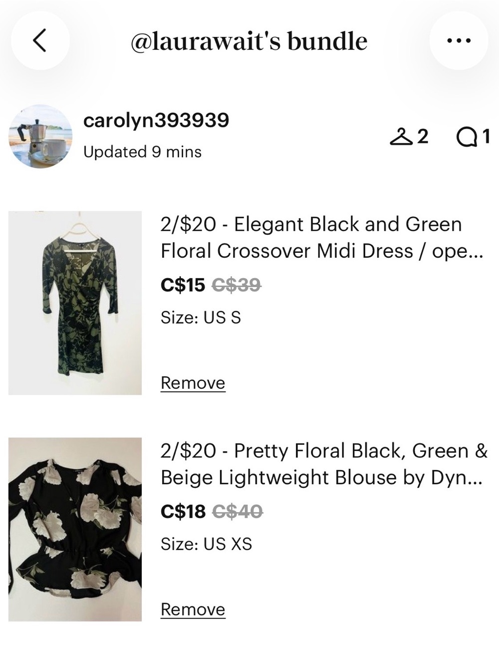 laurawait bundle - dress and blouse